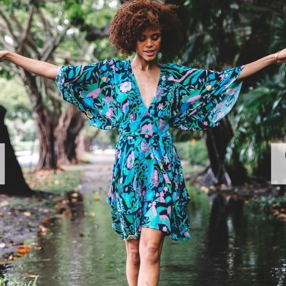 FIGUE Malia Mini Dress in XS NWT